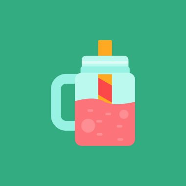 sürahi vektör simgesi. karikatür vektör logosu beyaz arkaplan çaydanlığında izole edildi.