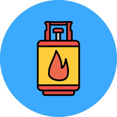 ateş simgesi, vektör illüstrasyonu