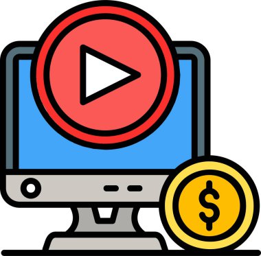 Online Pazarlama vektör simgesi