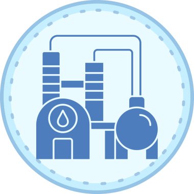 benzin istasyonu simgesi vektör illüstrasyonu basit tasarım