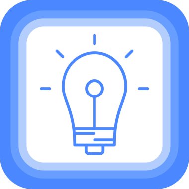 Ampul. Web simgesi basit illüstrasyon