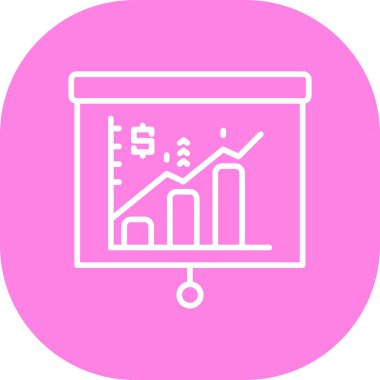 Bir grafik simgesinin vektör illüstrasyonu