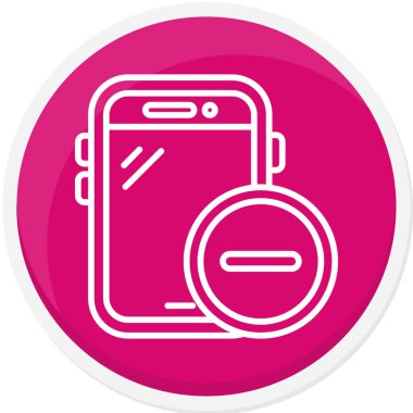 Akıllı telefon. Web simgesi basit illüstrasyon