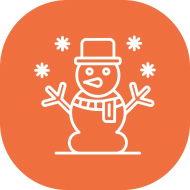 Kardan Adam simgesi vektör çizimi