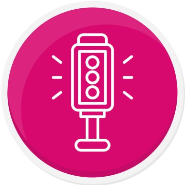 trafik ışığı simgesinin vektör illüstrasyonu