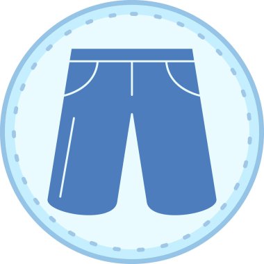 Şort. Web simgesi basit illüstrasyon