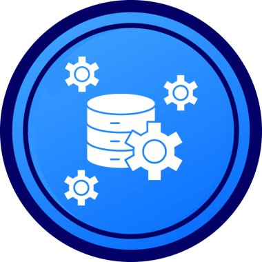 veritabanı. Web simgesi basit illüstrasyon