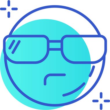 Yüzü olan bir yüzün vektör çizimi