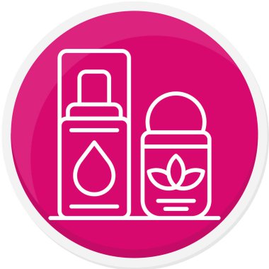 kozmetik şişe simgesi. vektör çizim