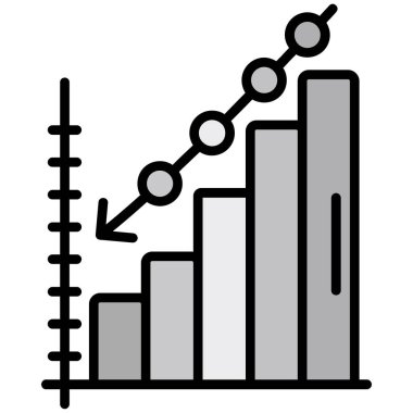 grafik ikonu vektör illüstrasyonu