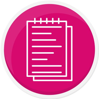 Bir belge simgesinin vektör illüstrasyonu