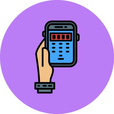 cep telefonu ikonu vektör illüstrasyonu