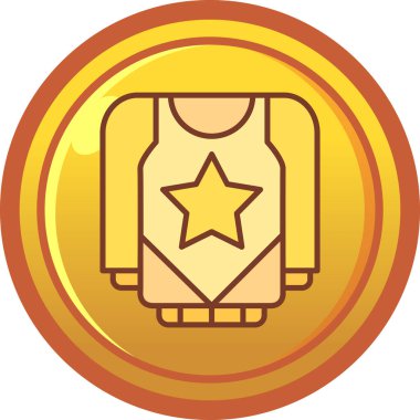 Rozet simge vektör çizim