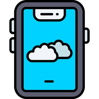 Mobil bulut teknolojisi simgesi