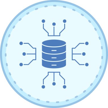 veri merkezi simgesi vektör illüstrasyonu