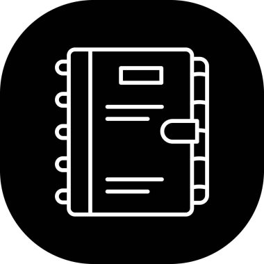 belge simgesi vektör illüstrasyonu, düz tasarım, vektör