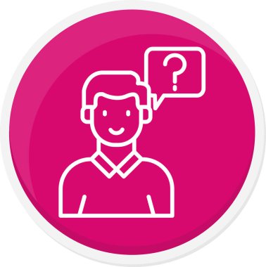 Konuşma balonu olan bir adamın vektör çizimi