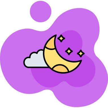 Çizgi film şirin uydusunun vektör çizimi