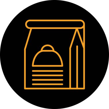 Gıda simgesinin vektör illüstrasyonu