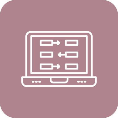 Ağ simgesi. Veri depolama vektör illüstrasyonu