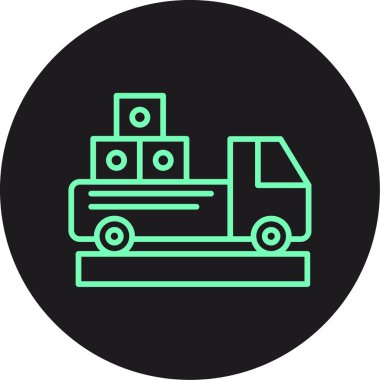 vektör yemek kamyonu ico