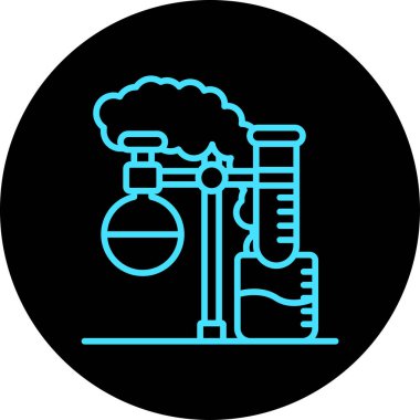 Test tübü simgesi, vektör illüstrasyonu