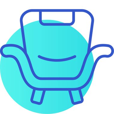 Sandalye. Web simgesi basit illüstrasyon