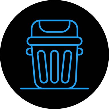 çöp simgesi vektör illüstrasyonu