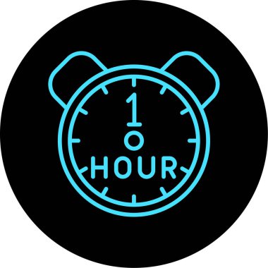 Alarm saat vektör çizimi