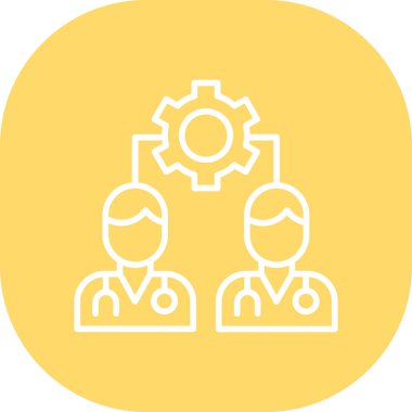 iş takımı, web simgesi basit illüstrasyon