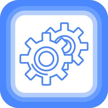 Teçhizat Web simgesi basit illüstrasyon