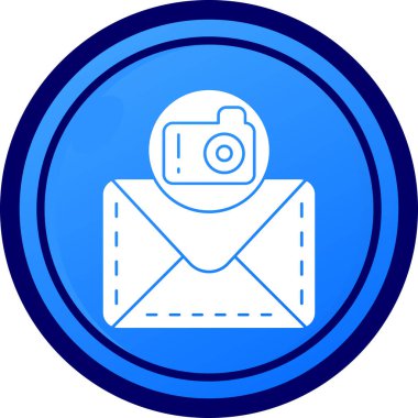 E-posta. Web simgesi basit illüstrasyon