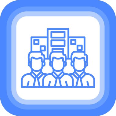 İş ve finans simgesinin vektör illüstrasyonu