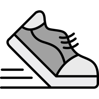 Ayakkabı simgesi, anahat stili