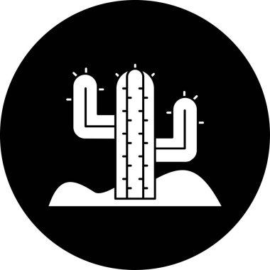Kaktüs ikonu. Kaktüs ikonu. Kaktüs vektörü