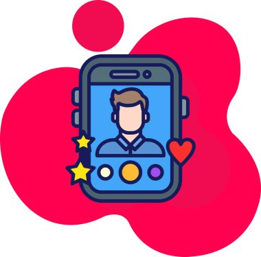 Düz dizaynlı çağrı merkezi iletişim simgesi