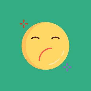 emoji simgesi vektör illüstrasyonu