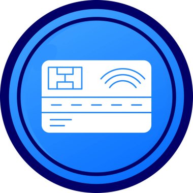 Kredi kartı ikonu vektör illüstrasyonu