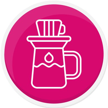 kahve fincanı ikonu vektör illüstrasyonu