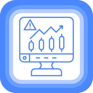 Analizler. Web simgesi basit illüstrasyon