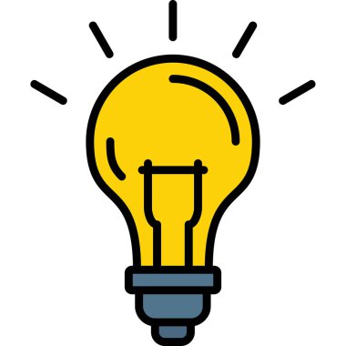 ampul fikri ışık simgesi