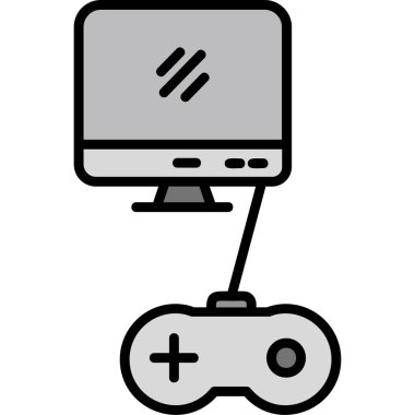 joystick simgesi vektör illüstrasyonu