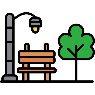 ağaç simgesi vektör illüstrasyonu