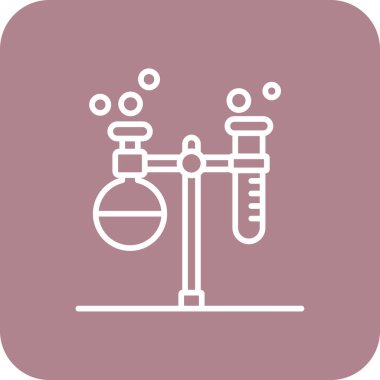 Kimya matarası vektör simgesi