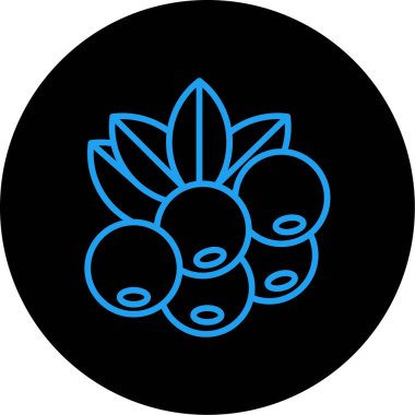 Bir çiçek simgesinin vektör illüstrasyonu