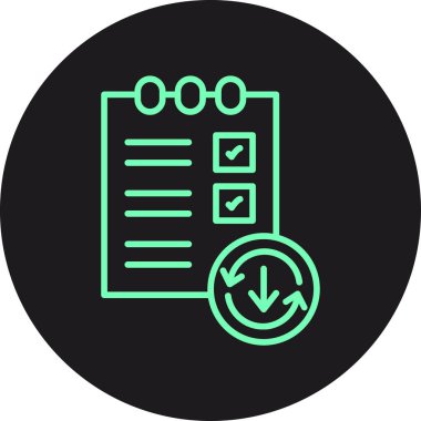 Belge simgesinin vektör illüstrasyonu