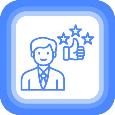 Geri bildirim. Web simgesi basit illüstrasyon