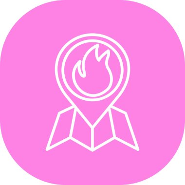 Ateş simgesinin vektör illüstrasyonu