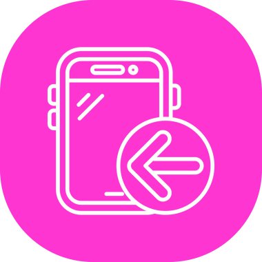 Akıllı telefon simgesinin vektör illüstrasyonu