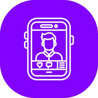 Mobil sohbet kutsal kişilerin resmi, vektör çizim